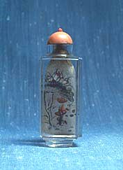 Inside painted Chinese Snuff Bottle of goldfish by Chu Chan Yuan. John Neville Cohen
