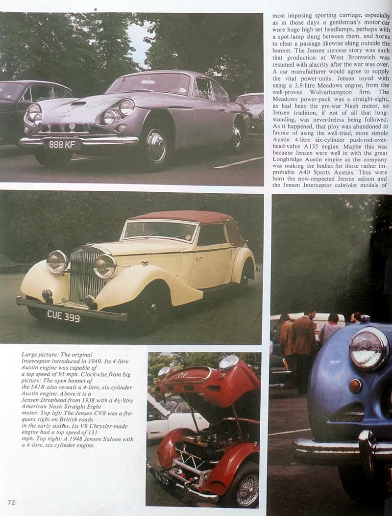 Jensen CV8, 1938 Jensen drophead and 541R - MAYFAIR Vol. 17 No. 11