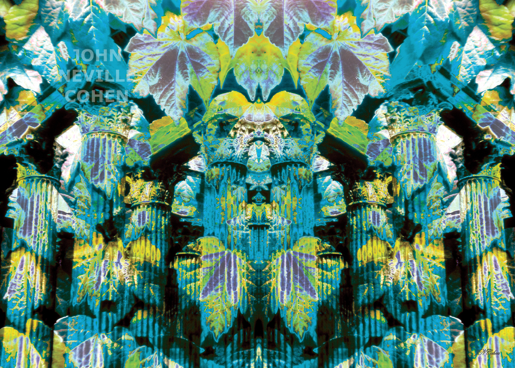 John Neville Cohen, Lace Green (37C), Green, Blue, Yellow