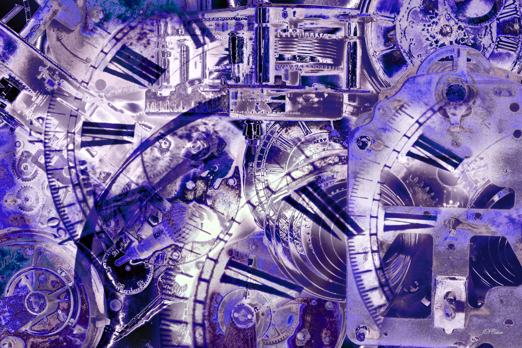 Icy Dream, Painting with Light Projection Photography Limited Edition Prints for sale, maximum of 8, by John Neville Cohen.