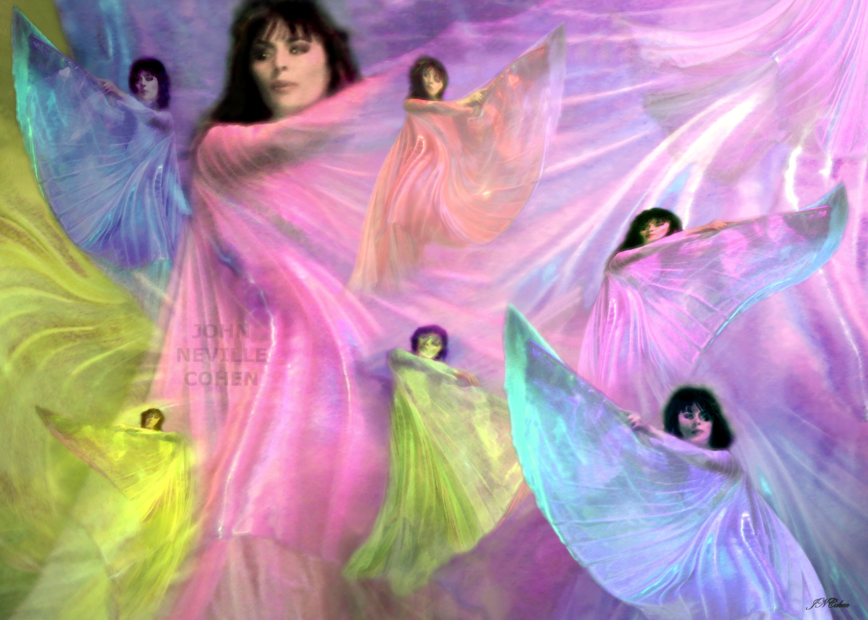 Icy Dream, Painting with Light Projection Photography Limited Edition Prints for sale, maximum of 8, by John Neville Cohen.