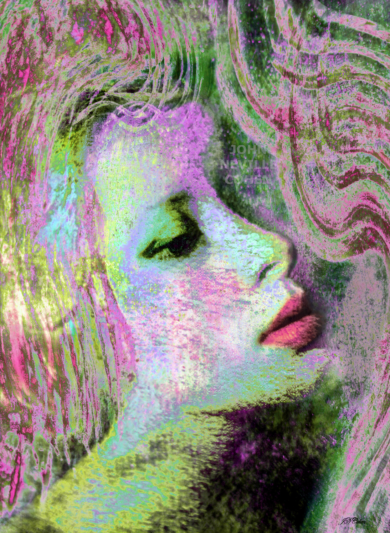 Icy Dream, Painting with Light Projection Photography Limited Edition Prints for sale, maximum of 8, by John Neville Cohen.