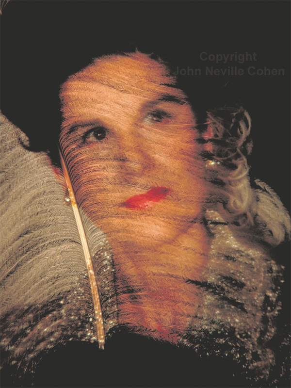 Betty, Painting with Light Projection Photography with Kodachrome Transparencies by John Neville Cohen, The Magic Lantern.